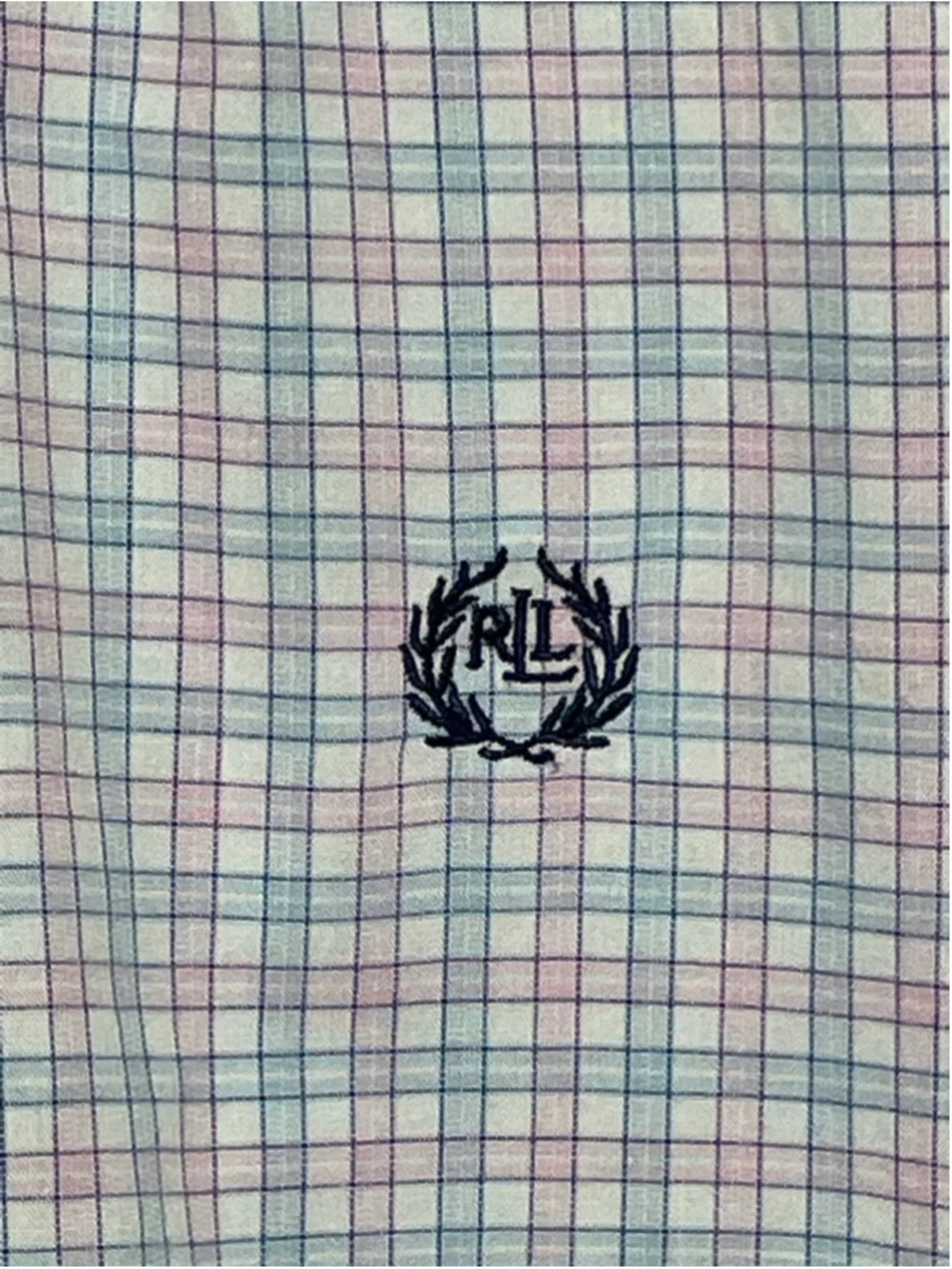 Ralph Lauren Boys Button Down Shirt White Blue Plaid Size 12